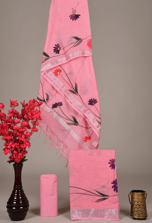 Cotton Linen Dress Material Wholesale – Lightweight Ethnic Suit Fabric