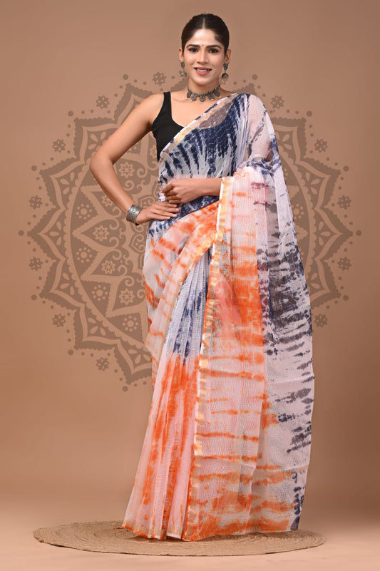 Handblock Printed Kota Doria Sarees Wholesale – Lightweight Kota Cotton Sarees