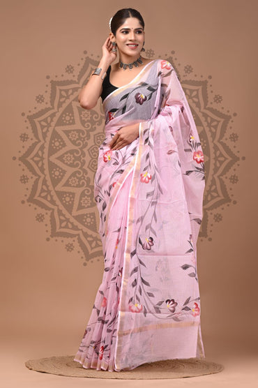 Kota Doria Cotton Handblock Printed Sarees Wholesale – Lightweight Kota Sarees