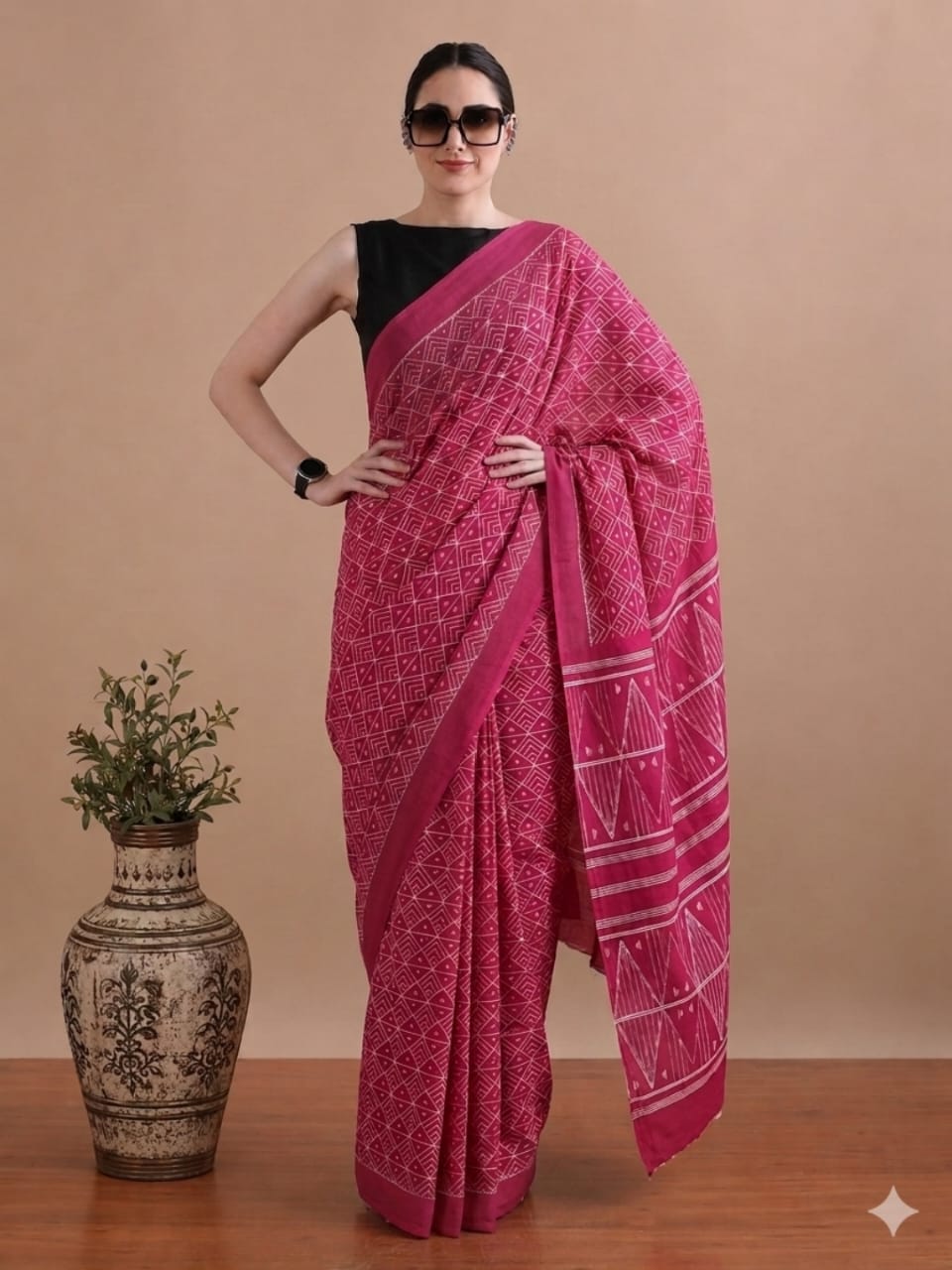 Wholesale Cotton Mulmul Sarees – Pure 92×80 Mulmul with Running Blouse