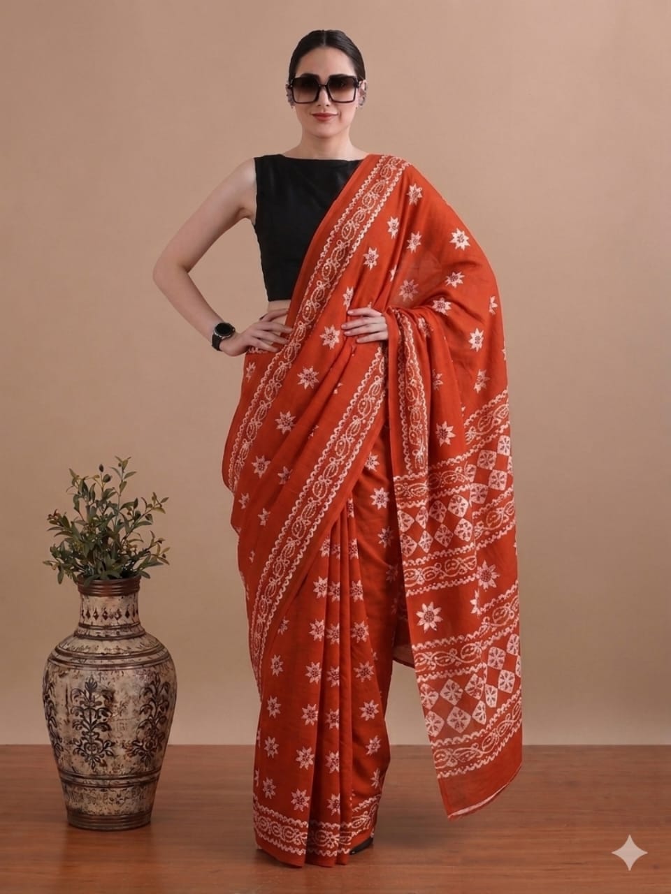 Premium Cotton Mulmul Sarees Wholesale – Soft Mulmul Sarees with Running Blouse