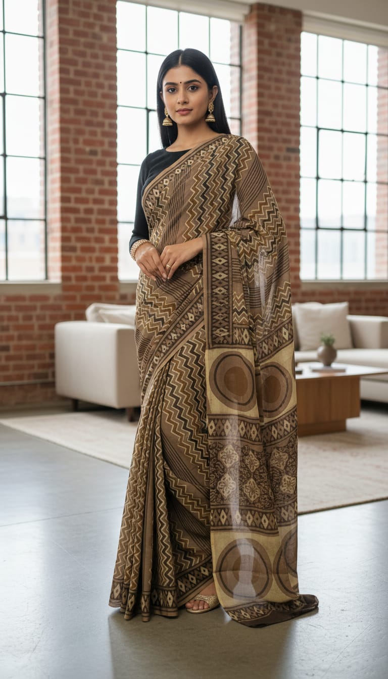 Premium Cotton MUL Handblock Printed Sarees Wholesale – Soft, Breathable & Artisan-Crafted