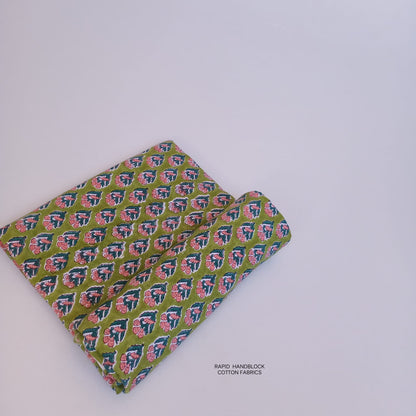 Jaipur Sanganeri Handblock Printed Cotton Fabric – Heritage Textile Wholesale