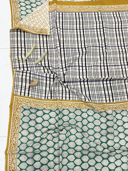 Bagru Mul Cotton Saree Wholesale Handblock Printed – MOQ 6pcs | Assorted – Fabtexs