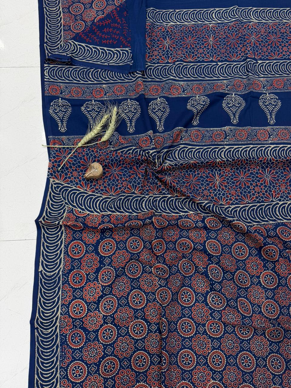 Bagru Mul Cotton Saree Wholesale Handblock Printed – MOQ 6pcs | Assorted – Fabtexs