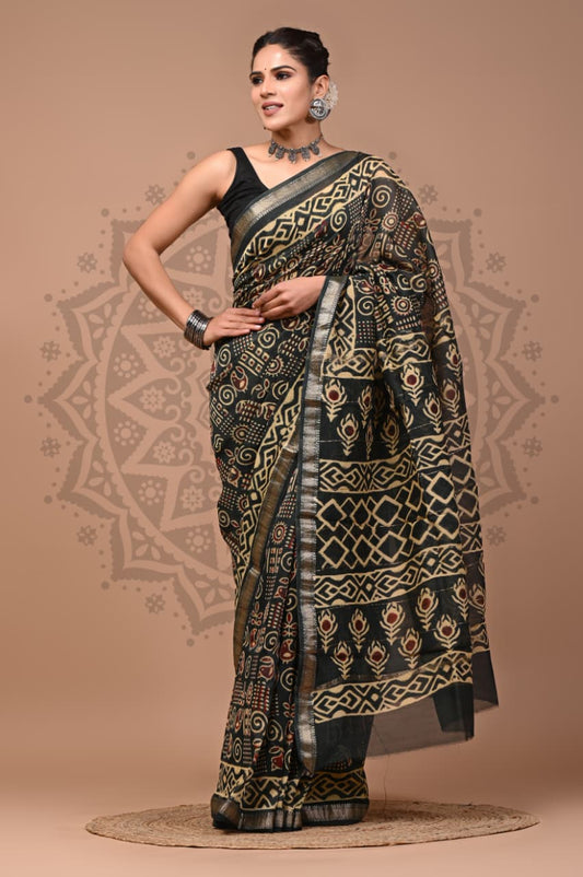 Maheshwari Silk Saree Wholesale – Handblock Printed Heritage Sarees
