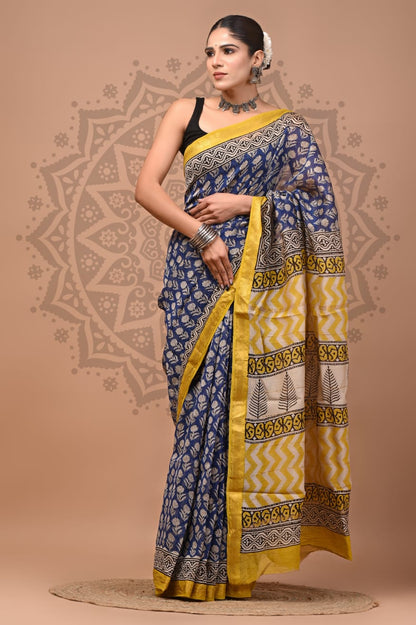 Maheshwari Silk Saree Wholesale Collection – Handblock Printed Natural Dyed Sarees