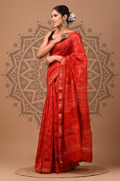 Maheshwari Silk Saree Wholesale Collection – Handblock Printed Natural Dyed Sarees