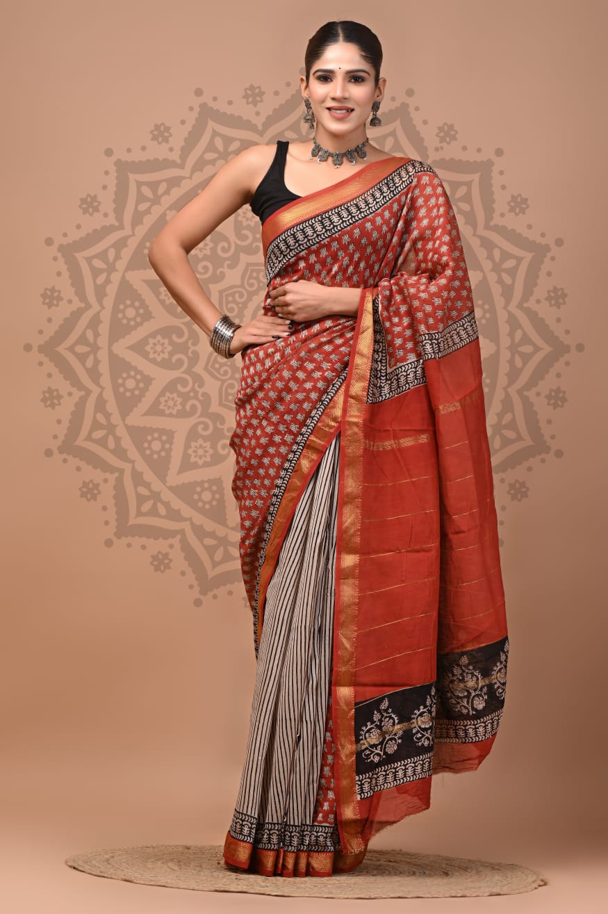 Handwoven Maheshwari Silk Saree Wholesale – Traditional Indian Sarees