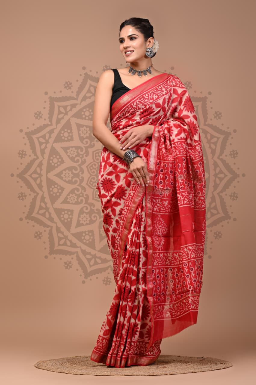 Handwoven Maheshwari Silk Saree Wholesale – Traditional Indian Sarees