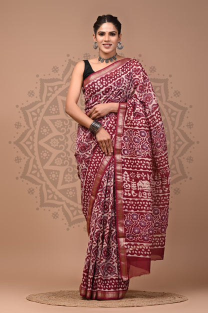 Handwoven Maheshwari Silk Saree Wholesale – Traditional Indian Sarees