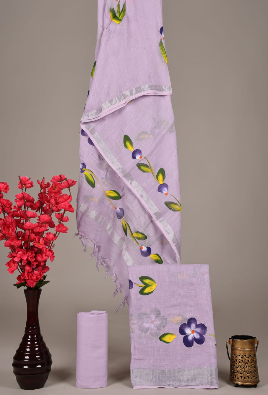 Cotton Linen Dress Material Wholesale – Elegant Breathable Suit Fabric
