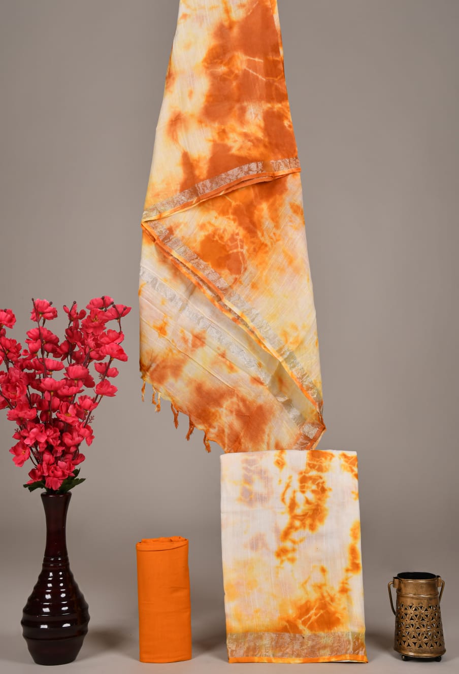 Cotton Linen Handblock Dress Material Wholesale | Summer Suit Fabric India   Fabtexs