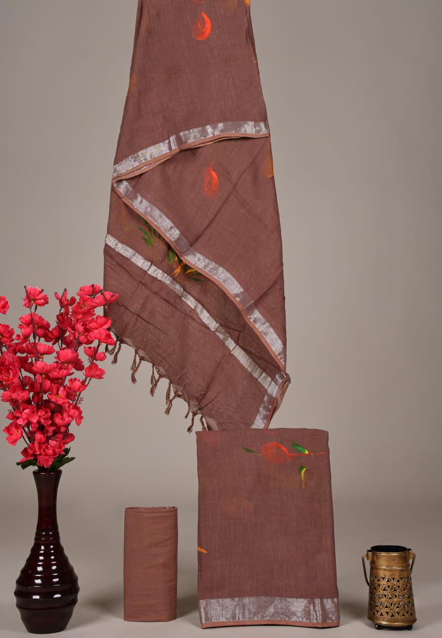 Cotton Linen Dress Material Wholesale – Elegant Breathable Suit Fabric