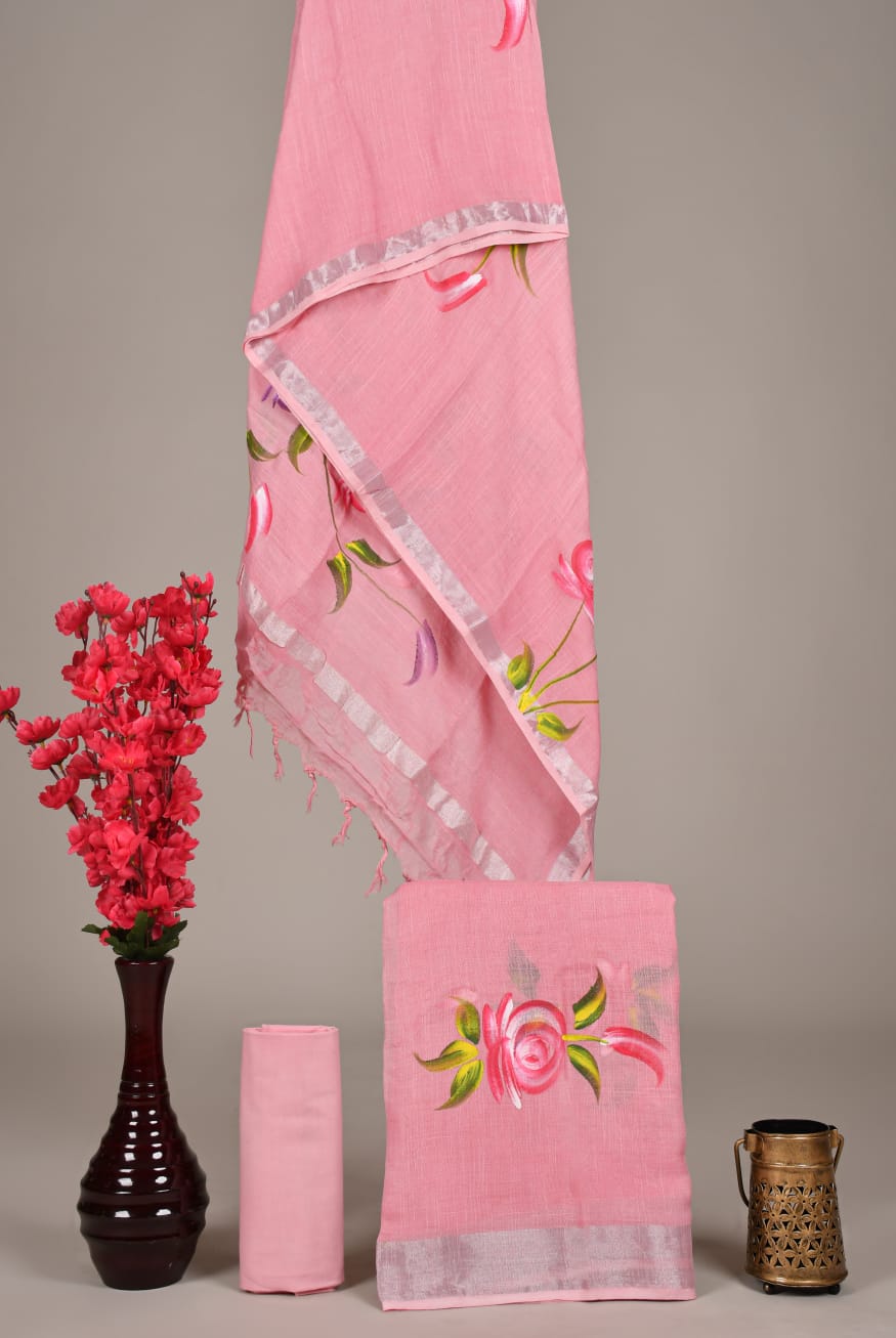 Cotton Linen Dress Material Wholesale – Elegant Breathable Suit Fabric