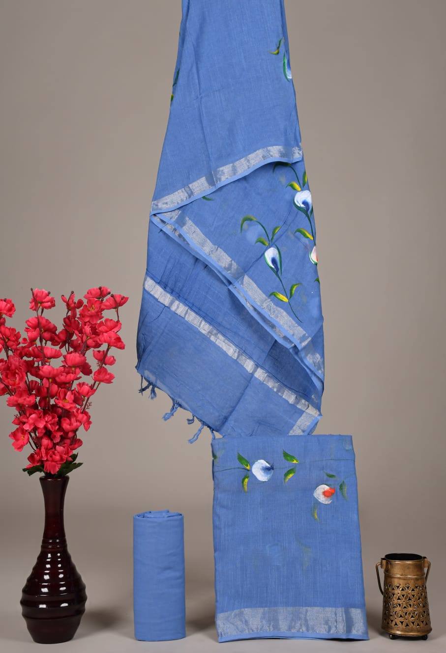 Cotton Linen Dress Material Wholesale – Elegant Breathable Suit Fabric