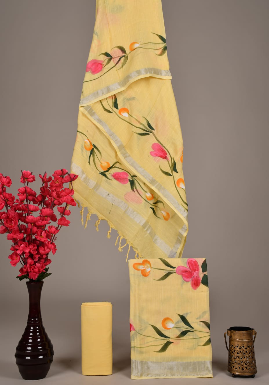 Cotton Linen Dress Material Wholesale – Elegant Breathable Suit Fabric