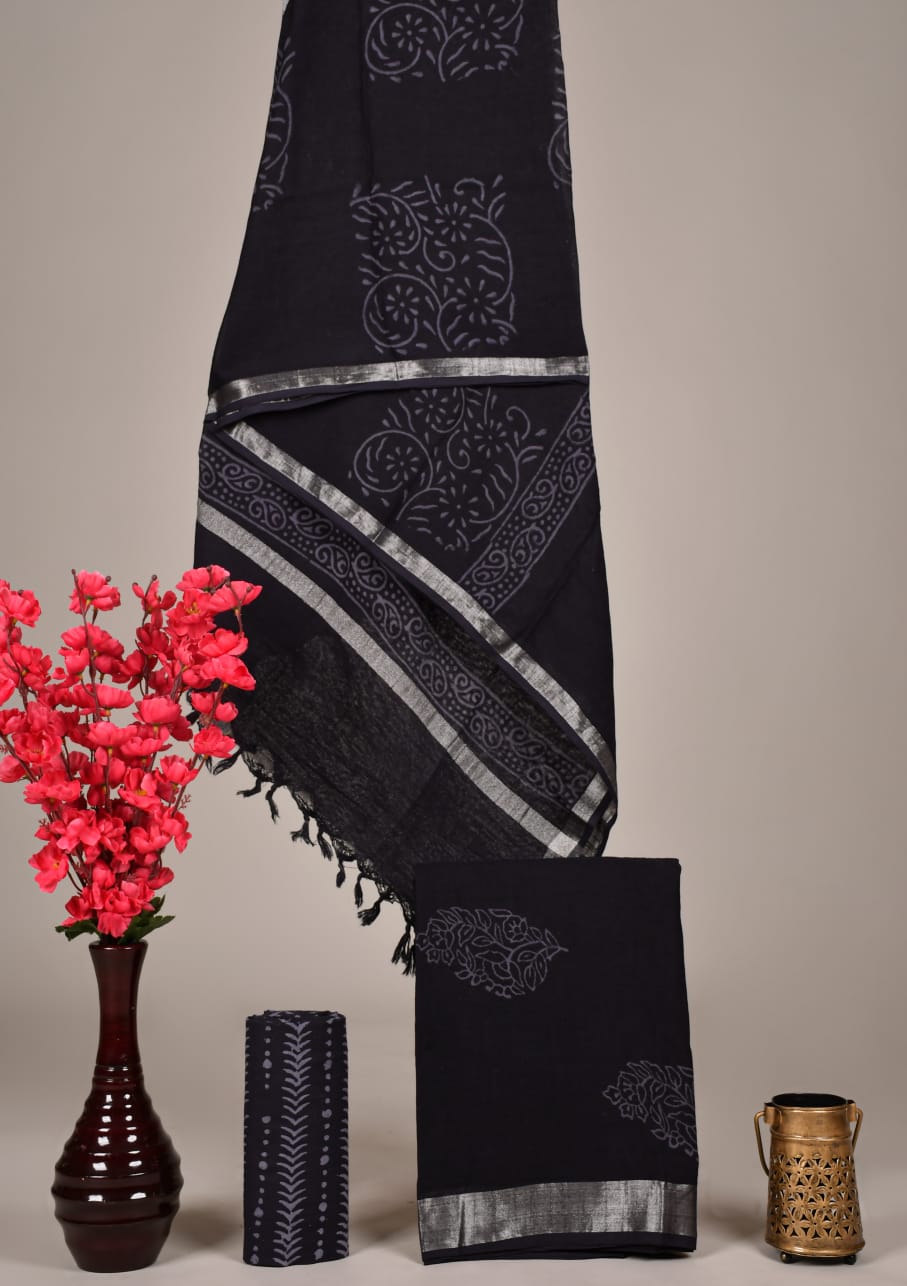 Cotton Linen Ethnic Dress Material – Wholesale Boutique Suit Fabric