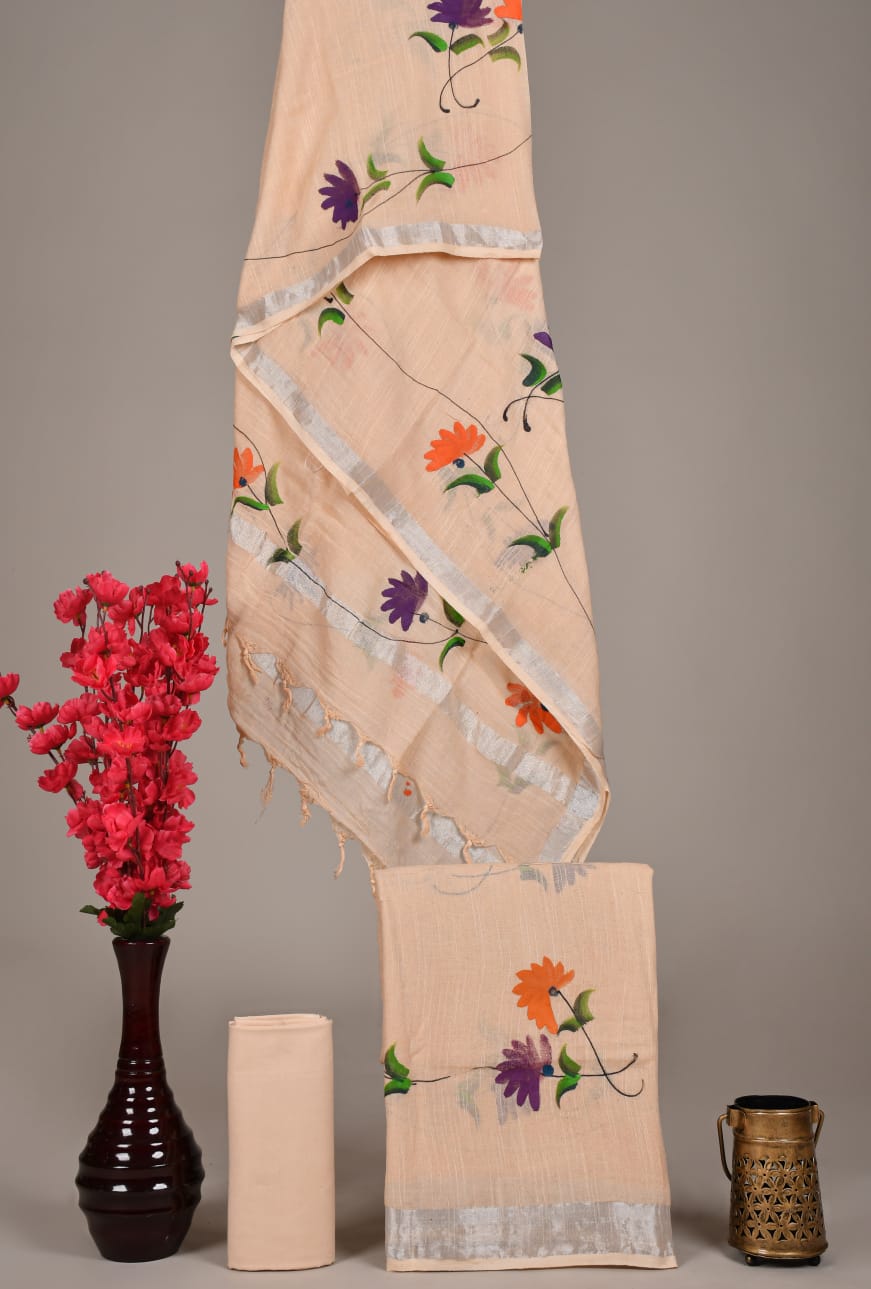 Cotton Linen Ethnic Dress Material – Wholesale Boutique Suit Fabric