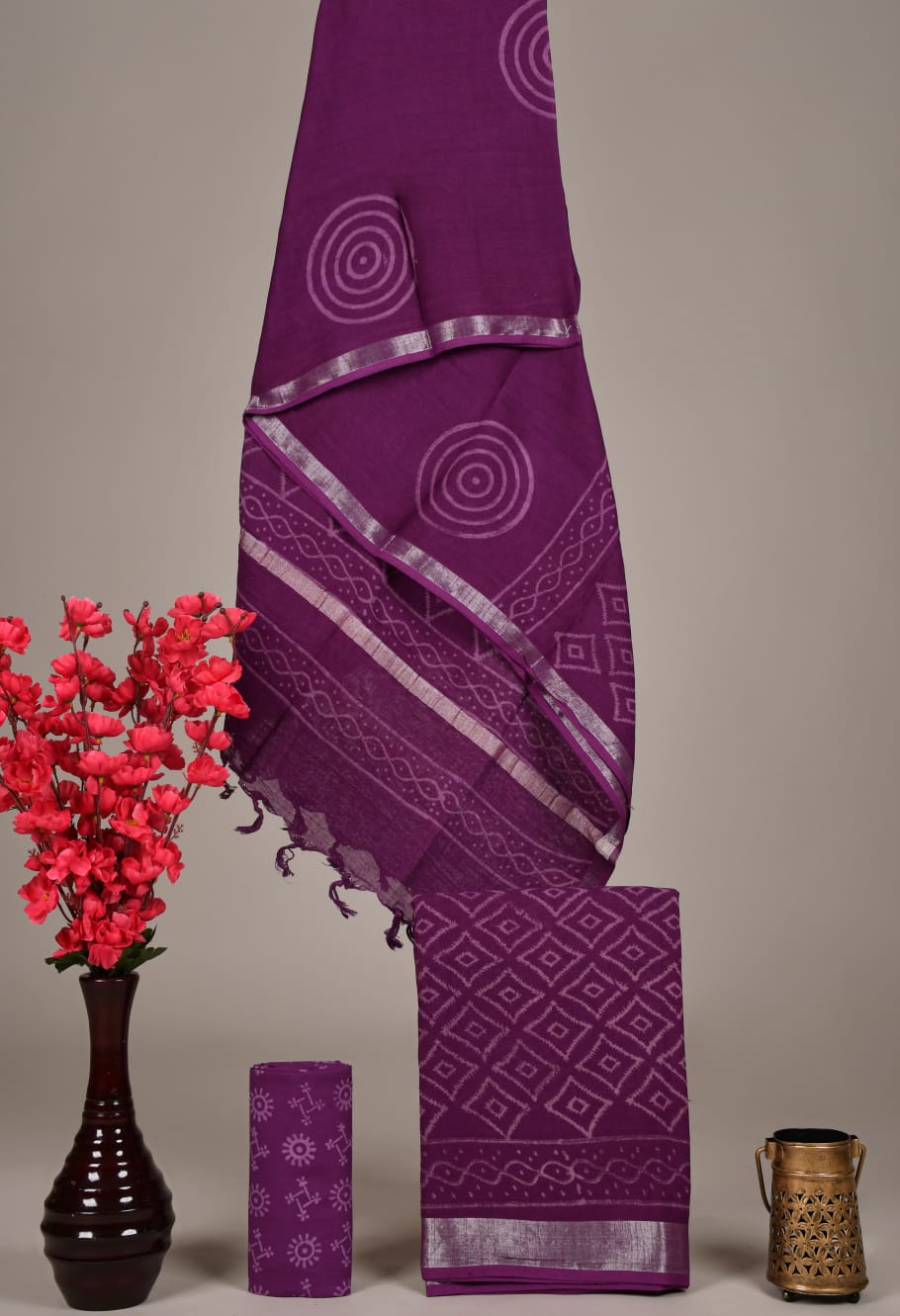 Cotton Linen Ethnic Dress Material – Wholesale Boutique Suit Fabric