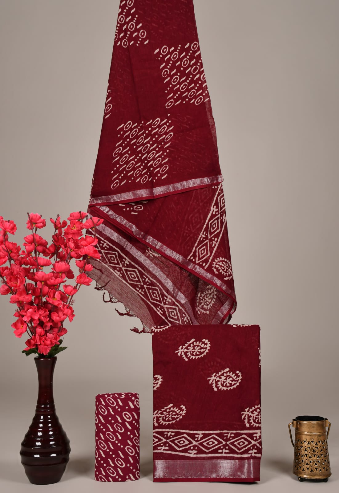 Cotton Linen Ethnic Dress Material – Wholesale Boutique Suit Fabric