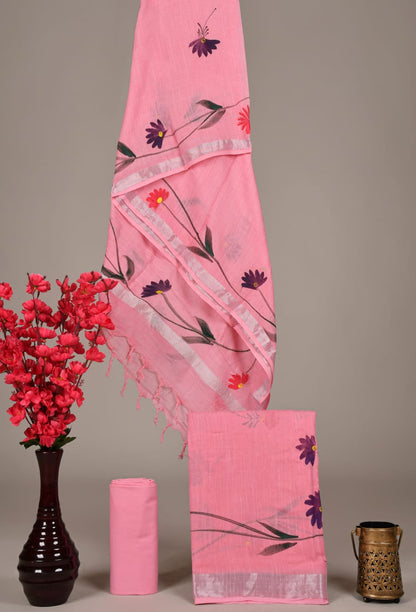 Cotton Linen Dress Material Wholesale – Lightweight Ethnic Suit Fabric