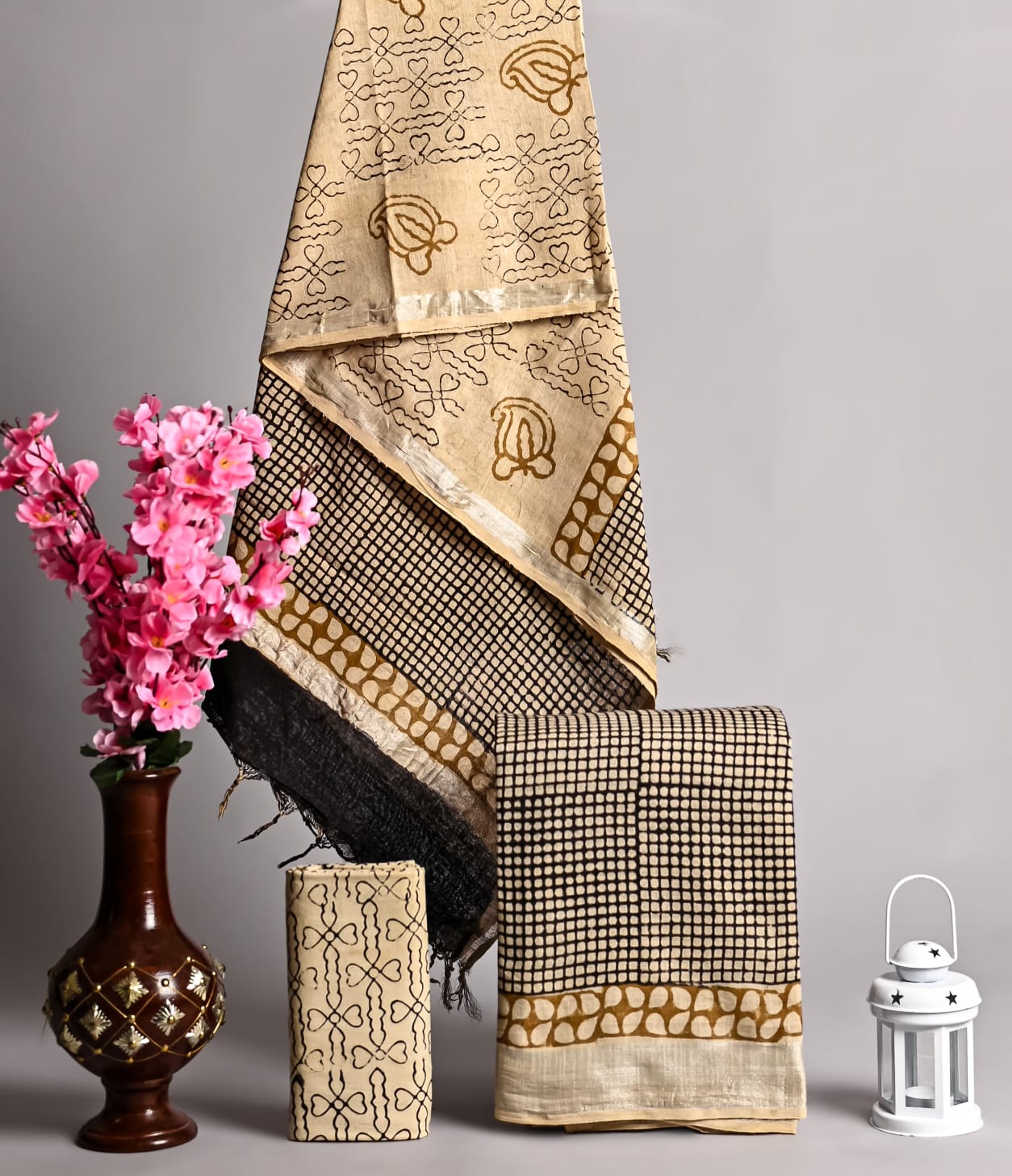 Cotton Linen Suit Fabric Wholesale – Elegant Ethnic Dress Material
