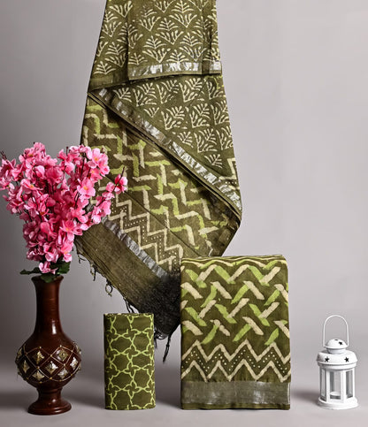 Cotton Linen Suit Fabric Wholesale – Elegant Ethnic Dress Material