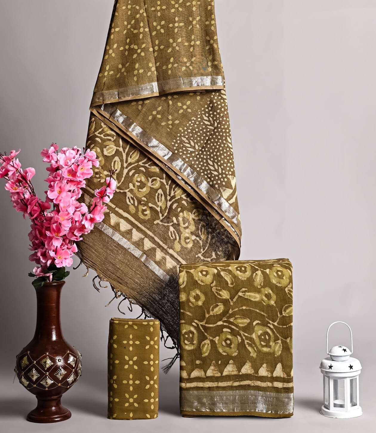 Cotton Linen Suit Fabric Wholesale – Elegant Ethnic Dress Material