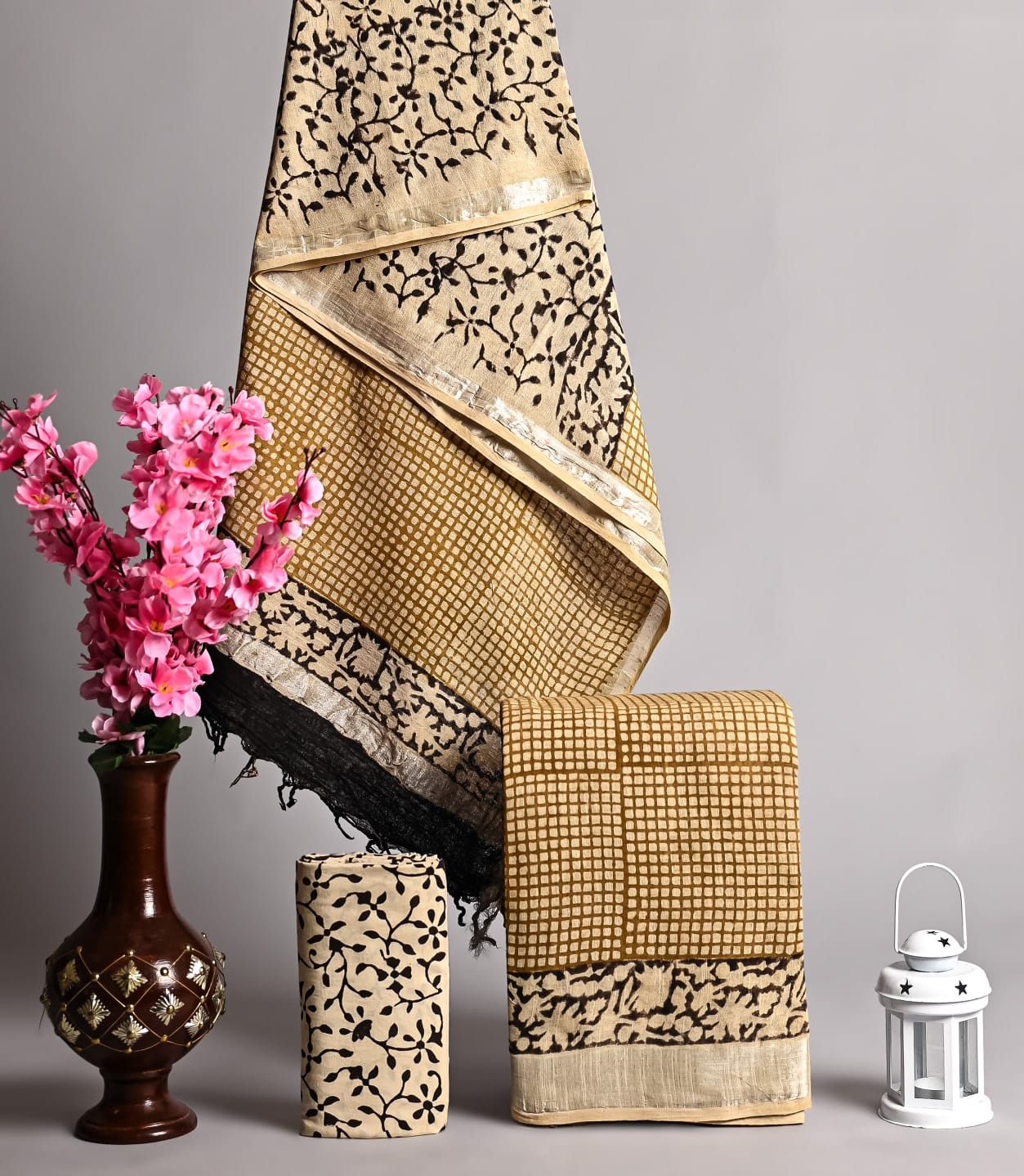 Cotton Linen Suit Fabric Wholesale – Elegant Ethnic Dress Material