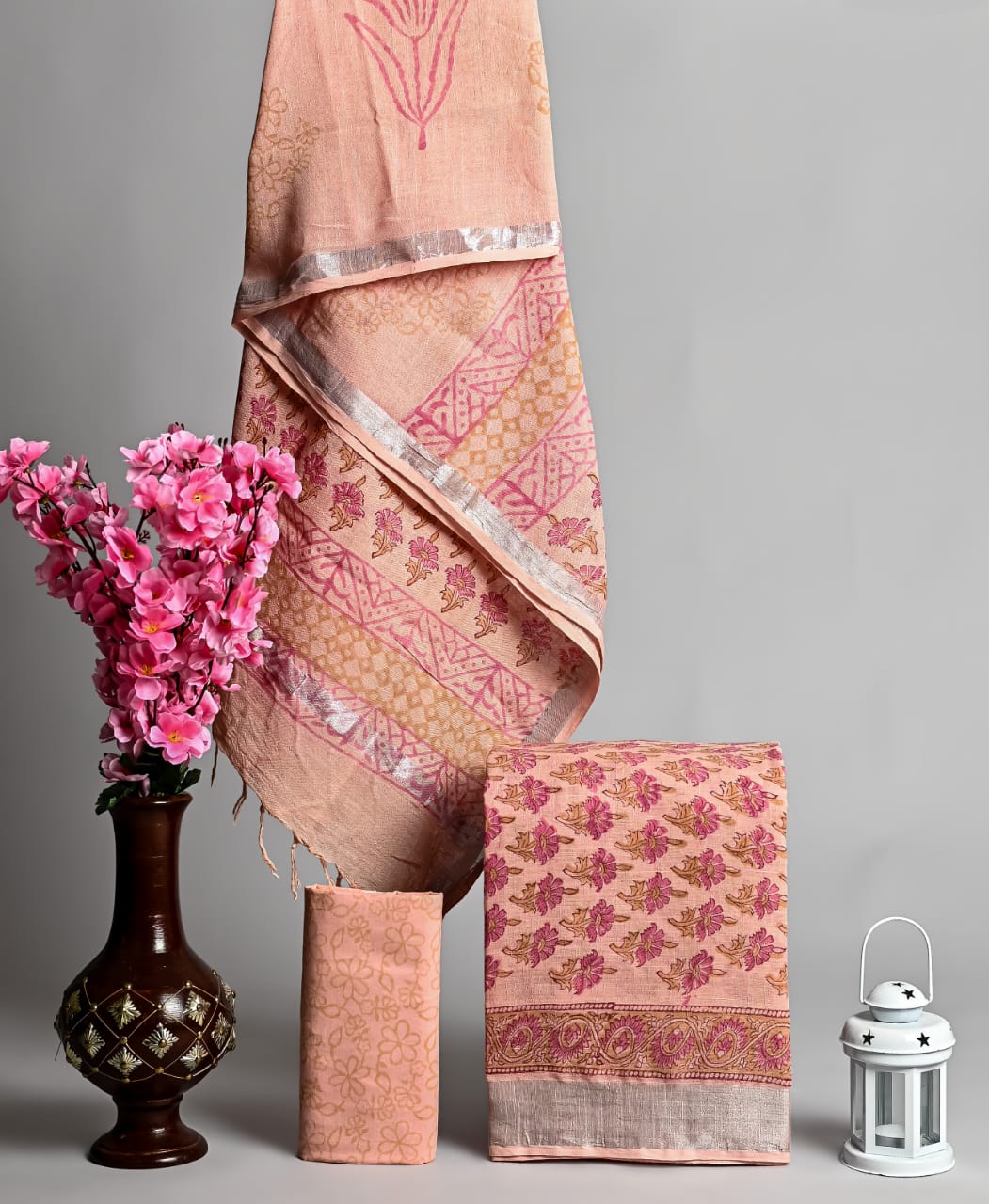 Cotton Linen Dress Material Wholesale – Lightweight Ethnic Suit Fabric