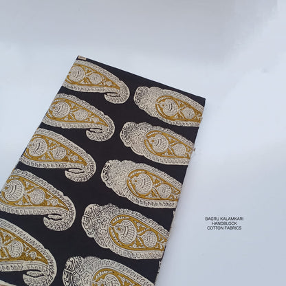 Bagru Fabric Wholesale – Handblock Printed Pure Cotton Floral Jaal Fabric