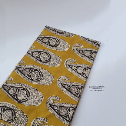 Bagru Fabric Wholesale – Handblock Printed Pure Cotton Floral Jaal Fabric