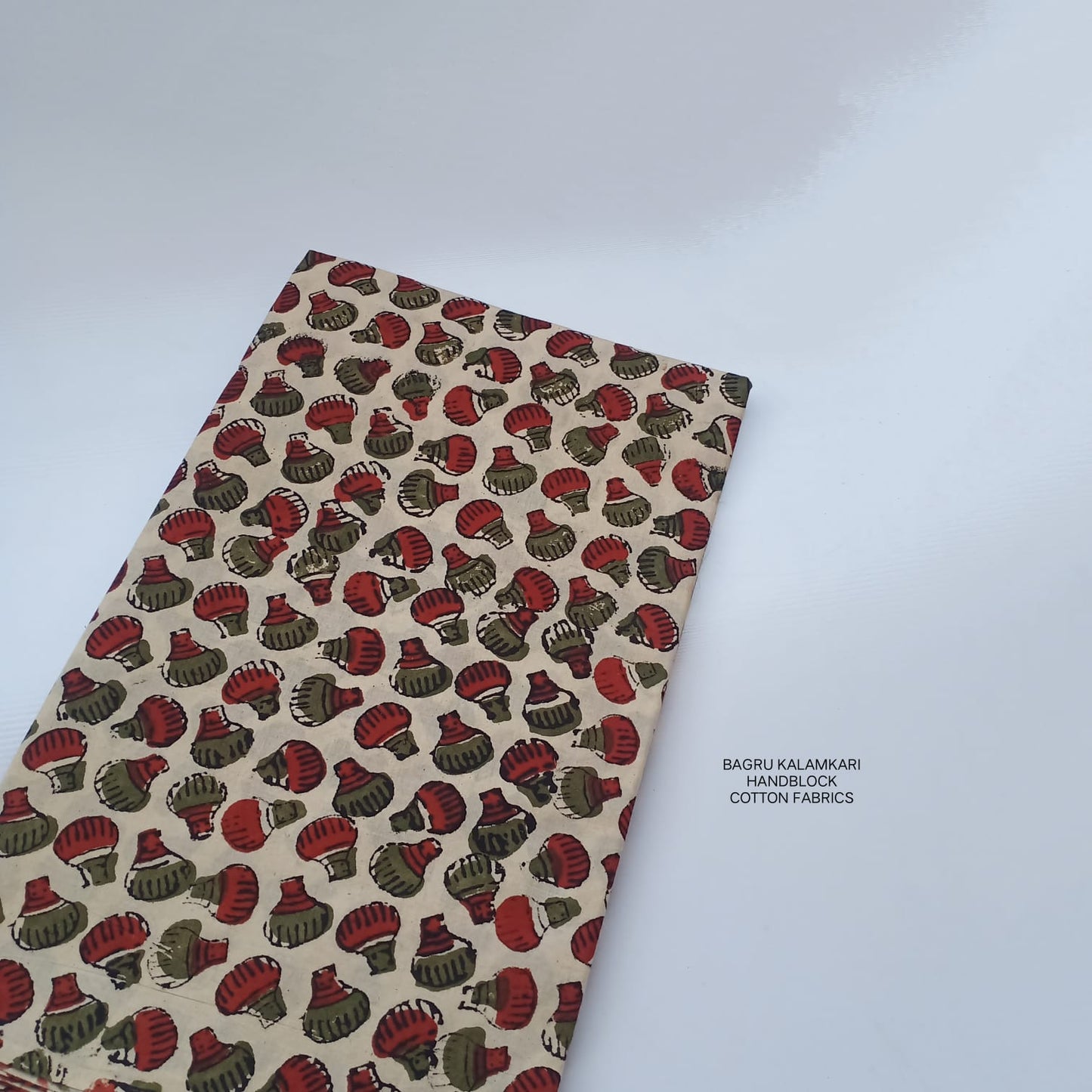Bagru Fabric Wholesale – Handblock Printed Pure Cotton Floral Jaal Fabric
