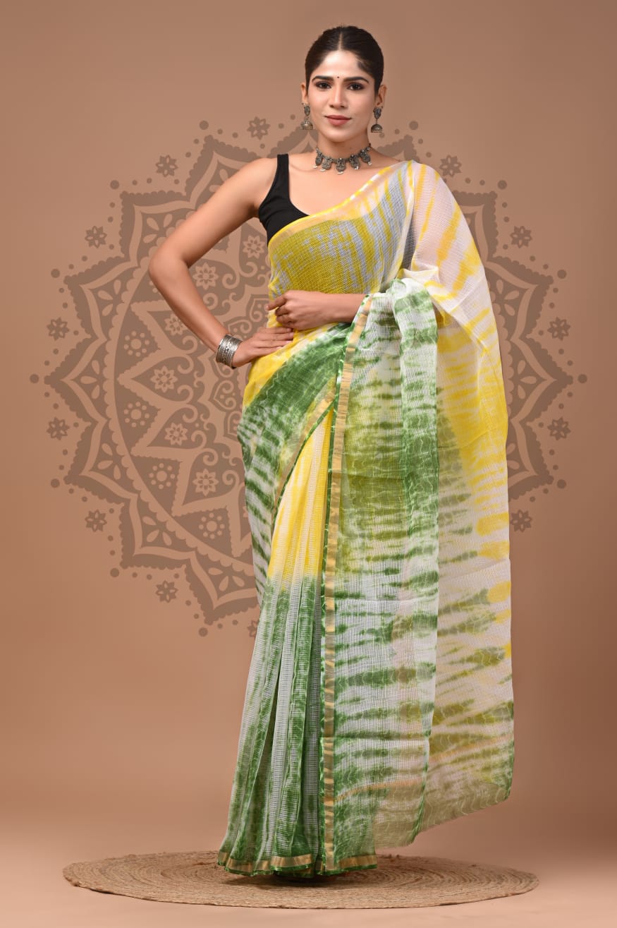 Kota Doria Cotton Sarees Wholesale – Handblock Printed Lightweight Kota Sarees
