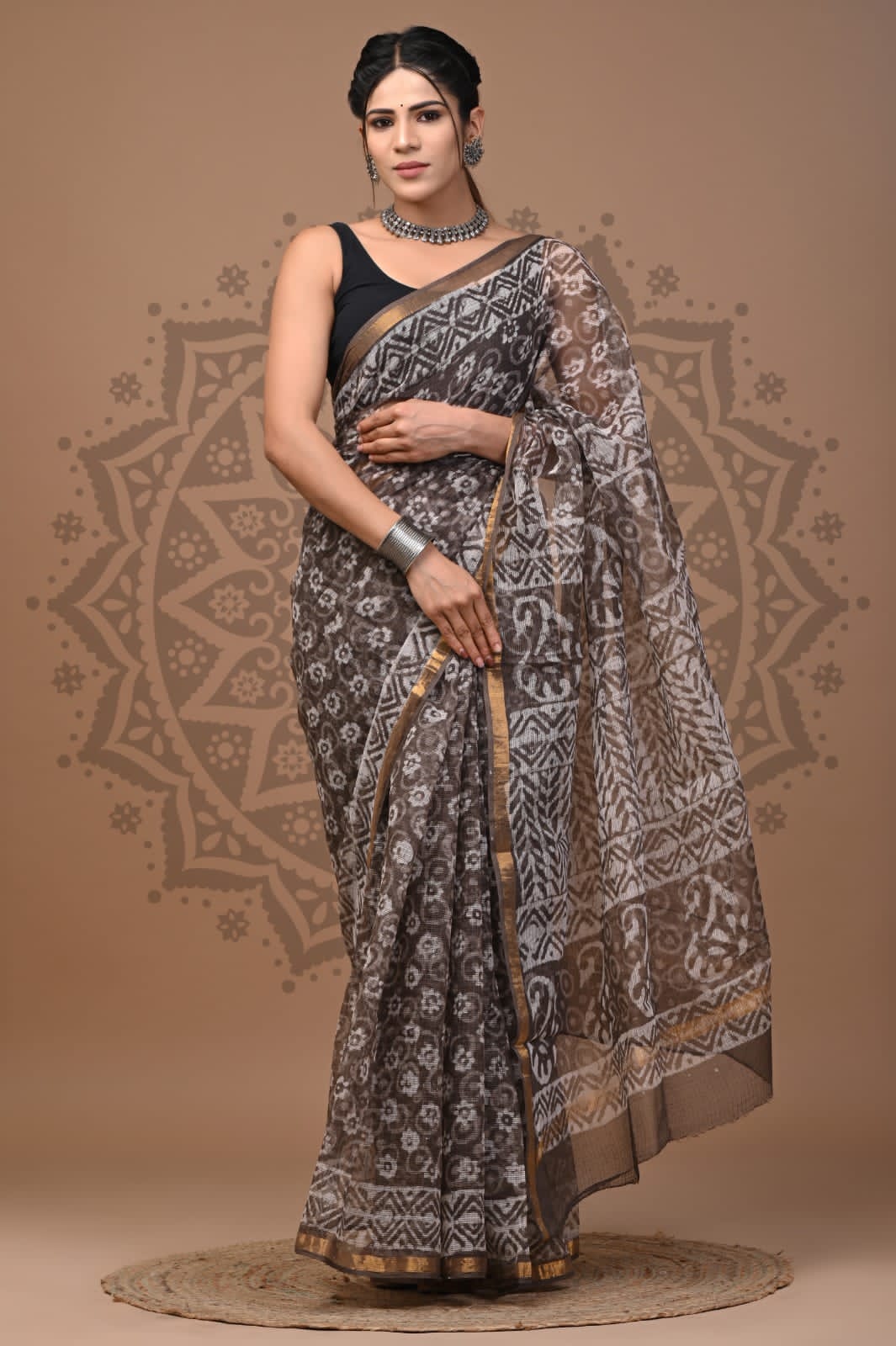 Handblock Printed Kota Doria Sarees Wholesale – Lightweight Kota Cotton Sarees