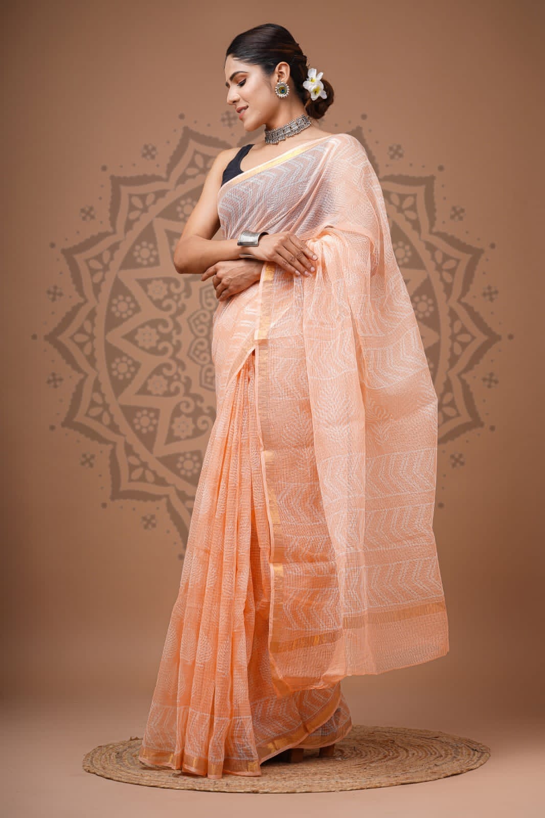 Handblock Printed Kota Doria Sarees Wholesale – Lightweight Kota Cotton Sarees