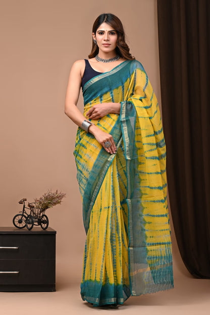 Kota Doria Handblock Printed Sarees Wholesale – Lightweight Kota Cotton Sarees