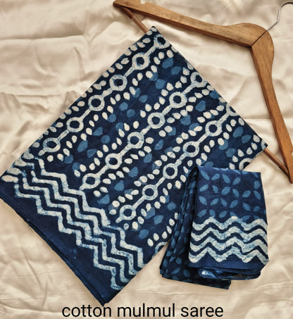 Cotton MUL Sarees Wholesale – Handblock Printed Malmal Saree