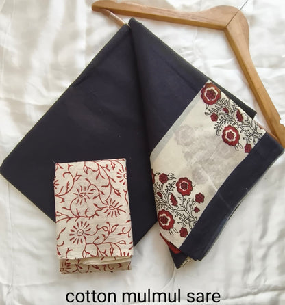 Cotton MUL Sarees Wholesale – Handblock Printed Malmal Saree