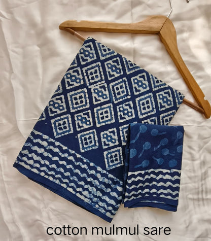 Cotton MUL Sarees Wholesale – Handblock Printed Malmal Saree