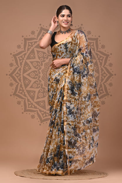 Handblock Printed Kota Doria Sarees Wholesale – Lightweight Kota Cotton Sarees