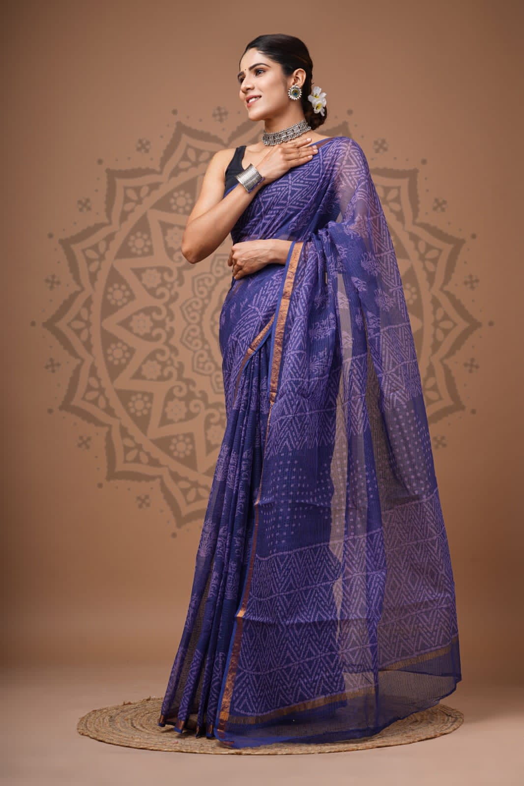Handblock Printed Kota Doria Sarees Wholesale – Lightweight Kota Cotton Sarees