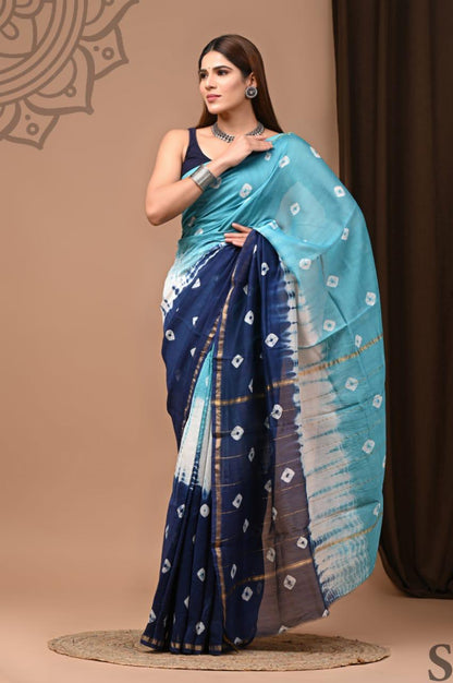 Premium Chanderi Silk Sarees Wholesale – Traditional Hand Block Printed with Blouse
