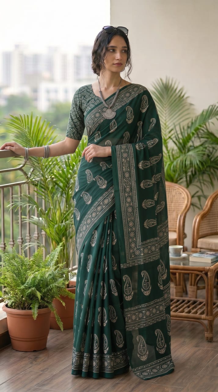 Breathable Cotton Mulmul Sarees Wholesale – Pure Mulmul Sarees with Running Blouse