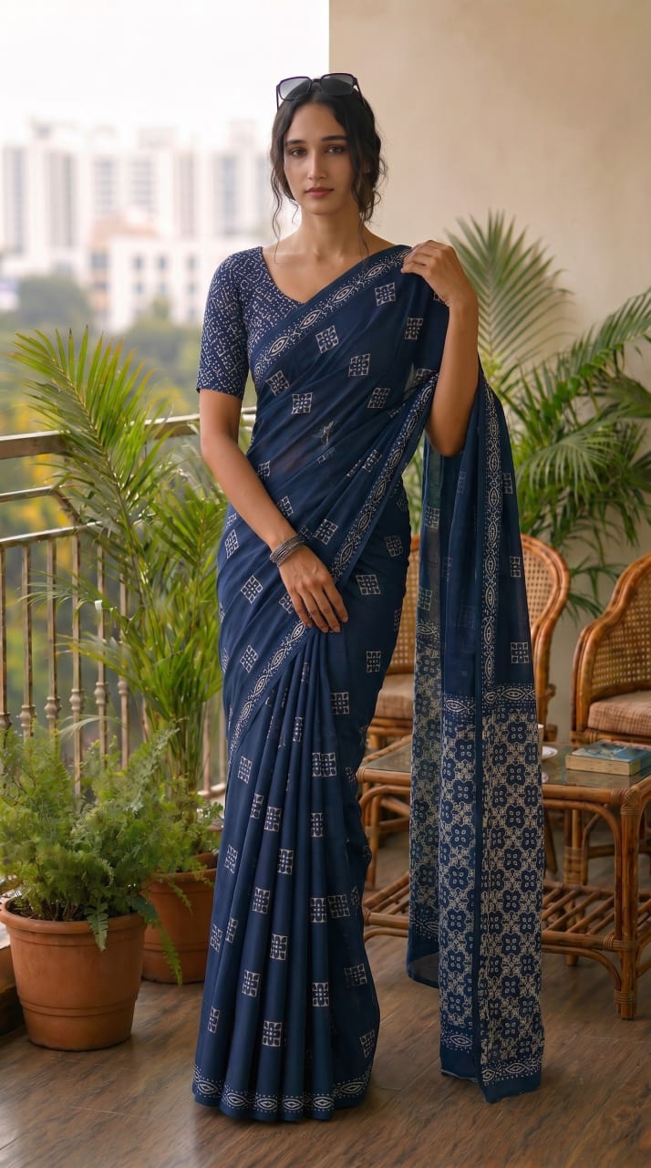 Premium Cotton Mulmul Sarees Wholesale – Soft Mulmul Sarees with Running Blouse