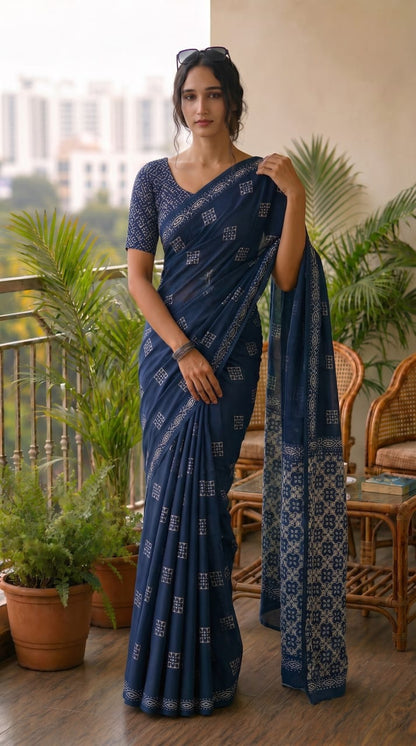 Premium Cotton Mulmul Sarees Wholesale – Soft Mulmul Sarees with Running Blouse