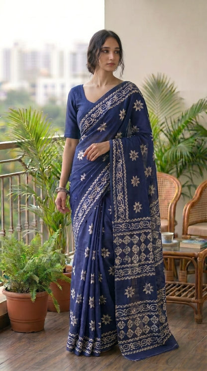 Premium Cotton Mulmul Sarees Wholesale – Soft Mulmul Sarees with Running Blouse