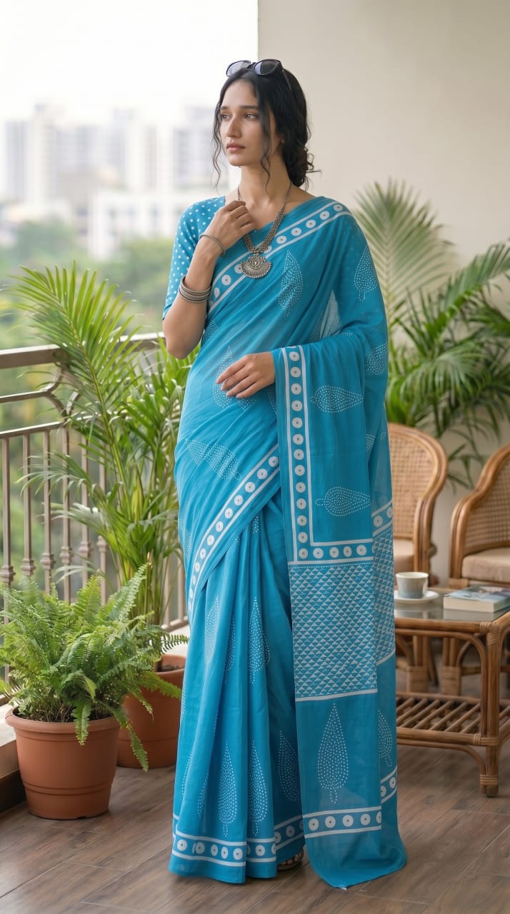 Premium Cotton Mulmul Sarees Wholesale – Soft Mulmul Sarees with Running Blouse
