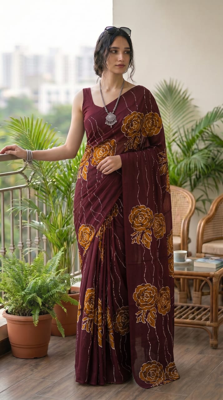 Breathable Cotton Mulmul Sarees Wholesale – Pure Mulmul Sarees with Running Blouse